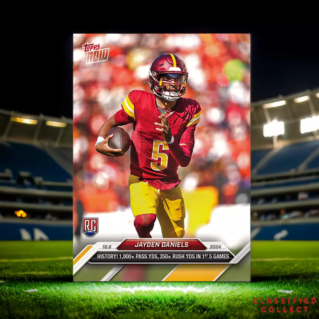 Jayden Daniels - 2024 TOPPS NOW® Football Card 6 RC Rookie